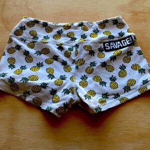 Savage barbell shorts. Pineapple.